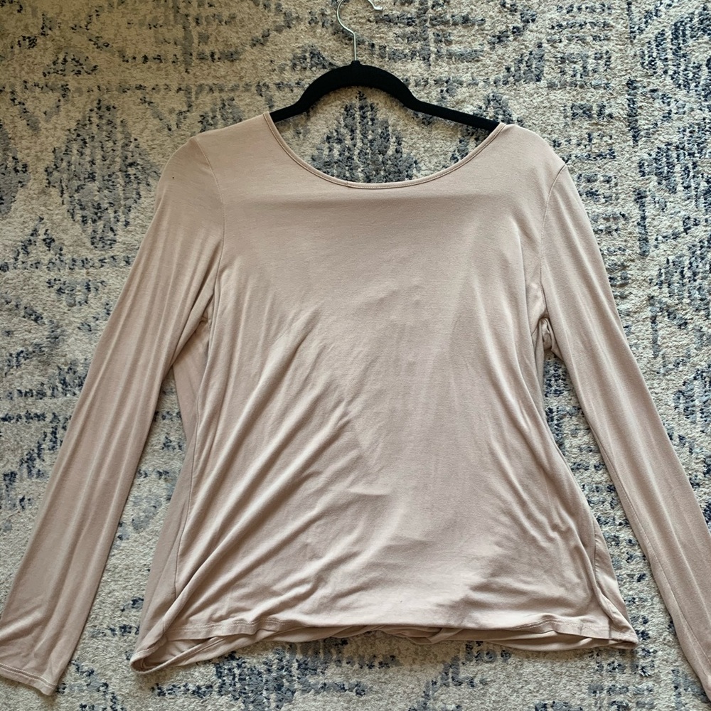Backless Long Sleeve Top